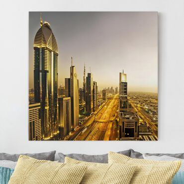 Canvas schilderijen Golden Dubai