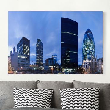 Canvas schilderijen London Financial District