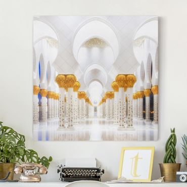 Canvas schilderijen Mosque In Gold