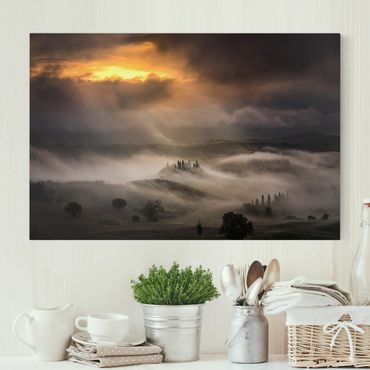 Canvas schilderijen Fog Waves