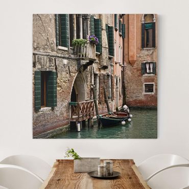 Canvas schilderijen Parking Venice