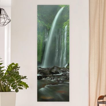 Canvas schilderijen Tropical Waterfall