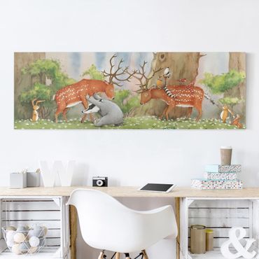 Canvas schilderijen Vasily Helps The Deer