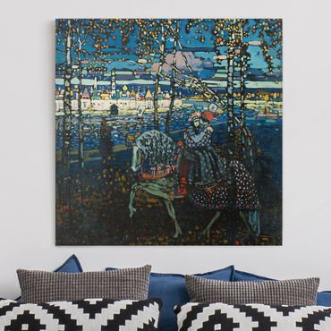 Canvas schilderijen Wassily Kandinsky - Riding Paar