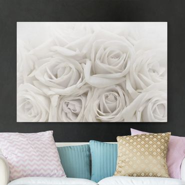Canvas schilderijen White Roses
