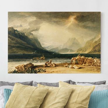 Canvas schilderijen William Turner - The Lake of Thun, Switzerland