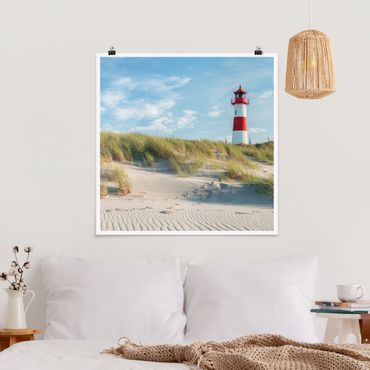 Posters Lighthouse At The North Sea