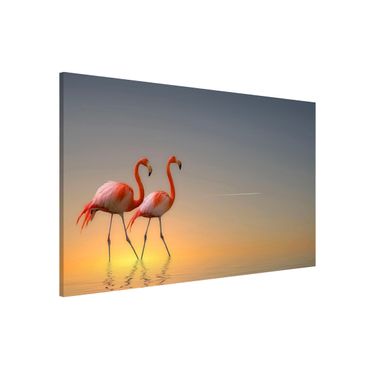 Magneetborden Flamingo Love