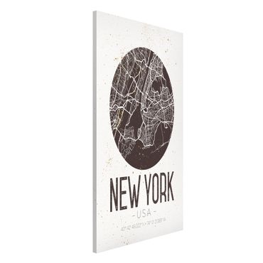 Magneetborden New York City Map - Retro