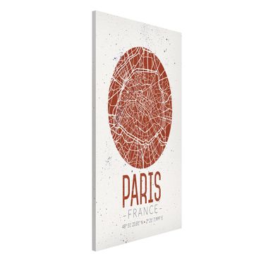 Magneetborden City Map Paris - Retro