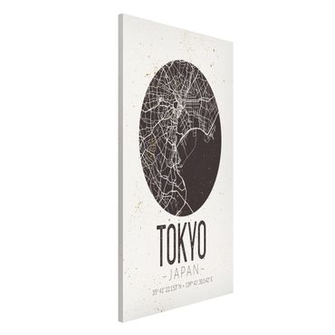 Magneetborden Tokyo City Map - Retro