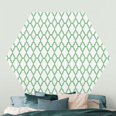 Hexagon Behang Moroccan Honeycomb Line Pattern
