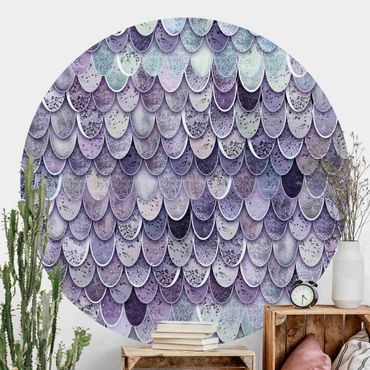 Behangcirkel Mermaid Magic In Purple