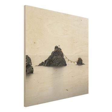 Houten schilderijen Meoto Iwa -  The Married Couple Rocks
