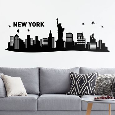 Muurstickers New York City Skyline