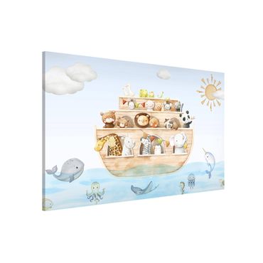 Magneetborden - Cute baby animals on the ark
