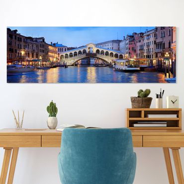 Canvas schilderijen Rialto Bridge In Venice