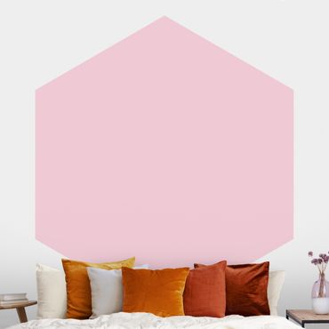 Hexagon Behang Rosé