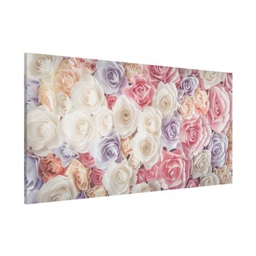 Magneetborden Pastel Paper Art Roses