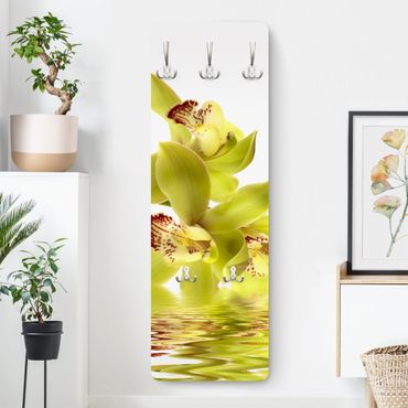 Wandkapstokken houten paneel Splendid Orchid Waters