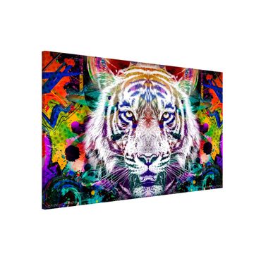 Magneetborden - Street Art Tiger