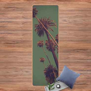 Yogamat kurk Tropical Plants Palm Trees And Sky