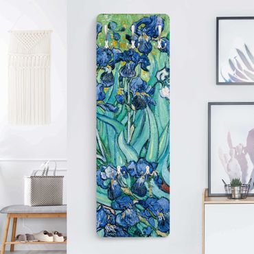 Wandkapstokken houten paneel Vincent Van Gogh - Iris