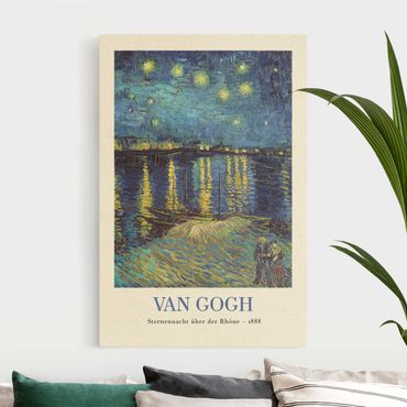 Natuurlijk canvas schilderijen Vincent van Gogh - Starry Night - Museum Edition