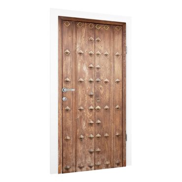 Deur behang Rustic Spanish Wooden Door