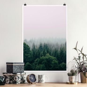 Posters Foggy Forest Twilight