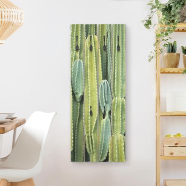 Wandkapstokken houten pallet Cactus Wall