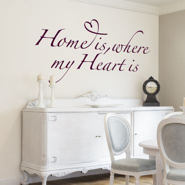 Muurstickers No.BR255 home is where my heart is
