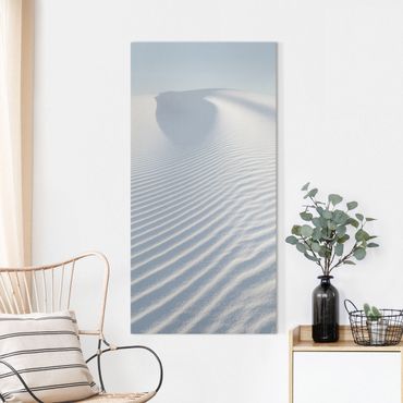 Canvas schilderijen - White dunes without limits II