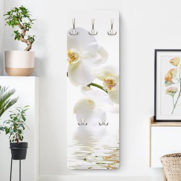 Wandkapstokken houten paneel White Orchid Waters