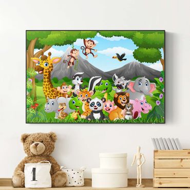 Akoestisch schilderij - Wild Jungle Animals
