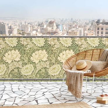 Privacyscherm voor balkon - William Morris Pattern - Large Flowers