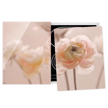 Kookplaat afdekplaten Delicate Bouquet Of Light Pink Flowers