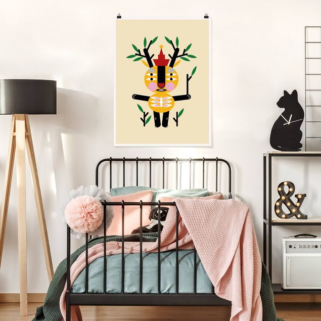Posters Collage Ethno Monster - Deer