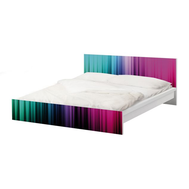Meubelfolie IKEA Malm Bed Rainbow Display