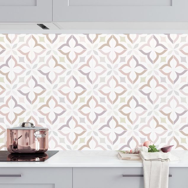 Achterwand voor keuken patroon Geometrical Tiles - Livorno