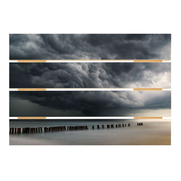 Houten schilderijen op plank Storm Clouds Over The Baltic Sea