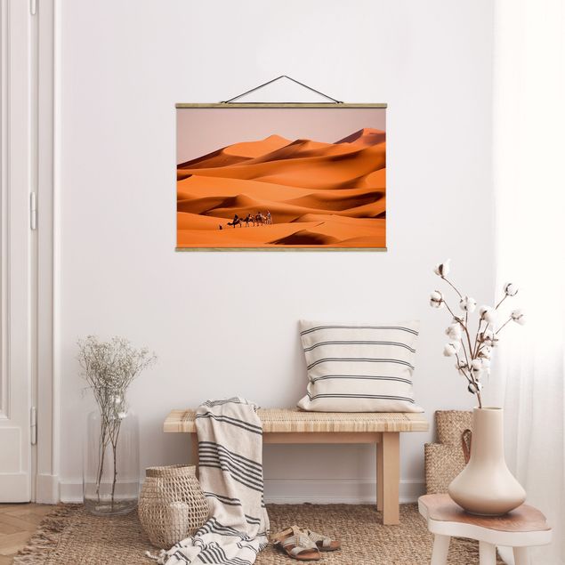 Stoffen schilderij met posterlijst Namib Desert