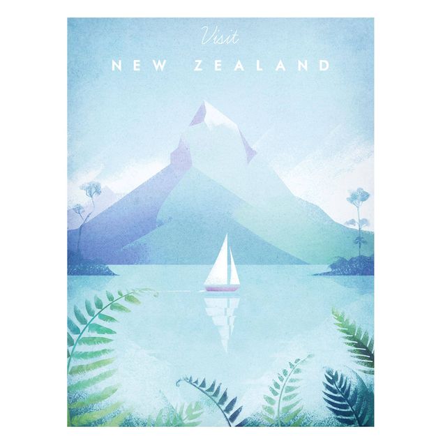Magneetborden Travel Poster - New Zealand
