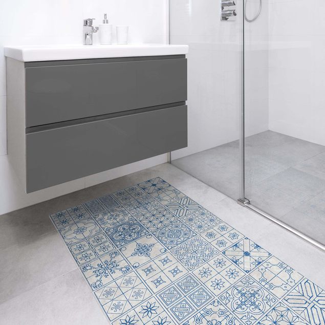 Vloerkleden tegellook Tile Pattern Coimbra Blue
