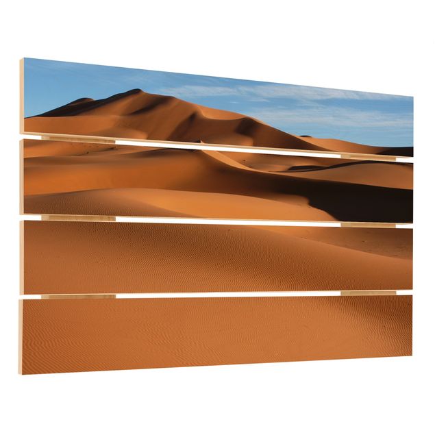 Houten schilderijen op plank Desert Dunes