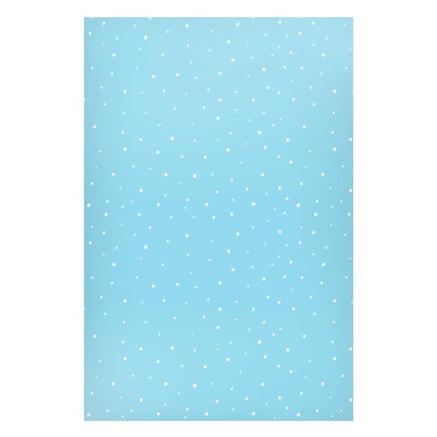 Magneetborden Drawn Little Dots On Pastel Blue