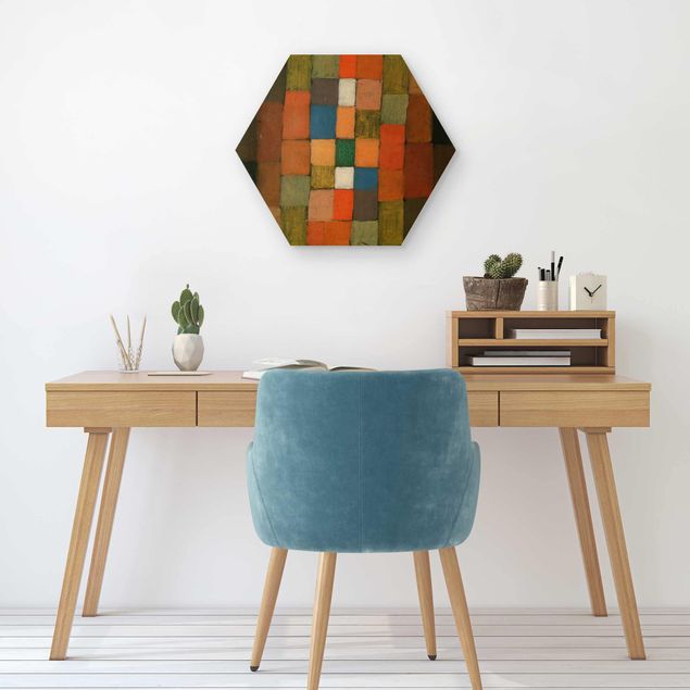 Hexagons houten schilderijen Paul Klee - Static-Dynamic Increase