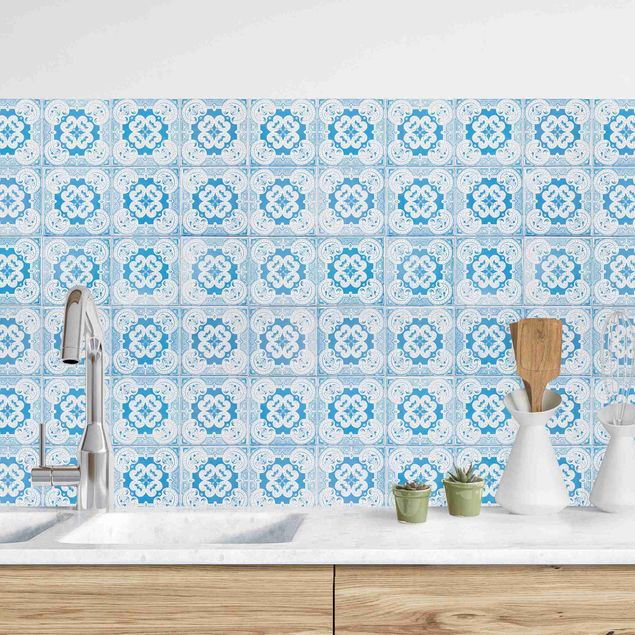 Achterwand voor keuken tegelmotief Portuguese Vintage Ceramic Tiles - Tomar