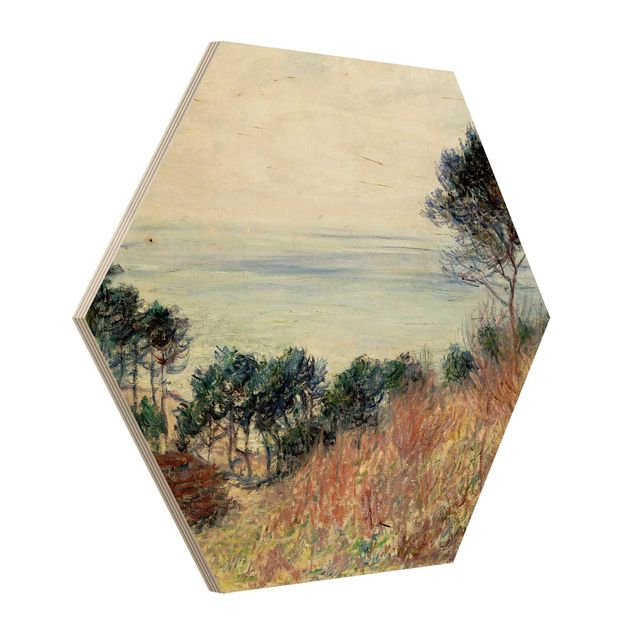 Hexagons houten schilderijen Claude Monet - The Coast Of Varengeville