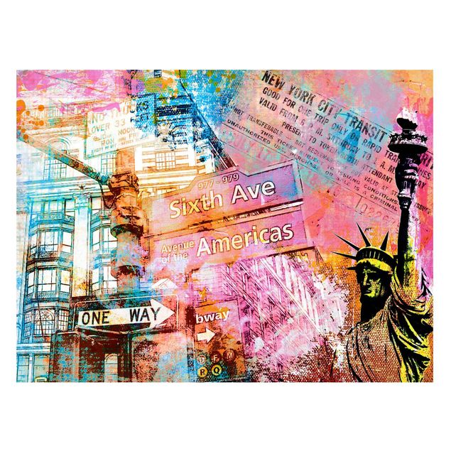 Magneetborden Sixth Avenue New York Collage
